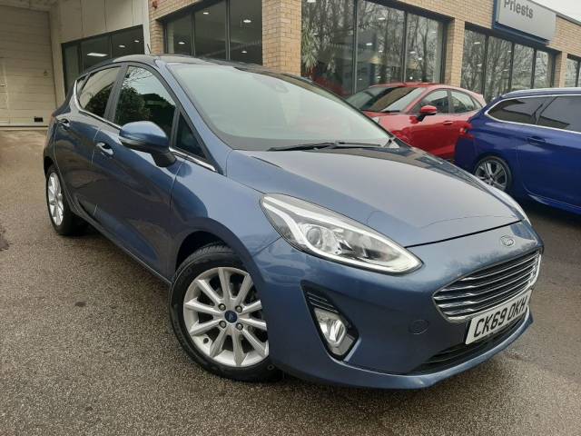 Ford Fiesta 1.0 EcoBoost 100ps Titanium 5dr Auto Hatchback Petrol Chrome Blue